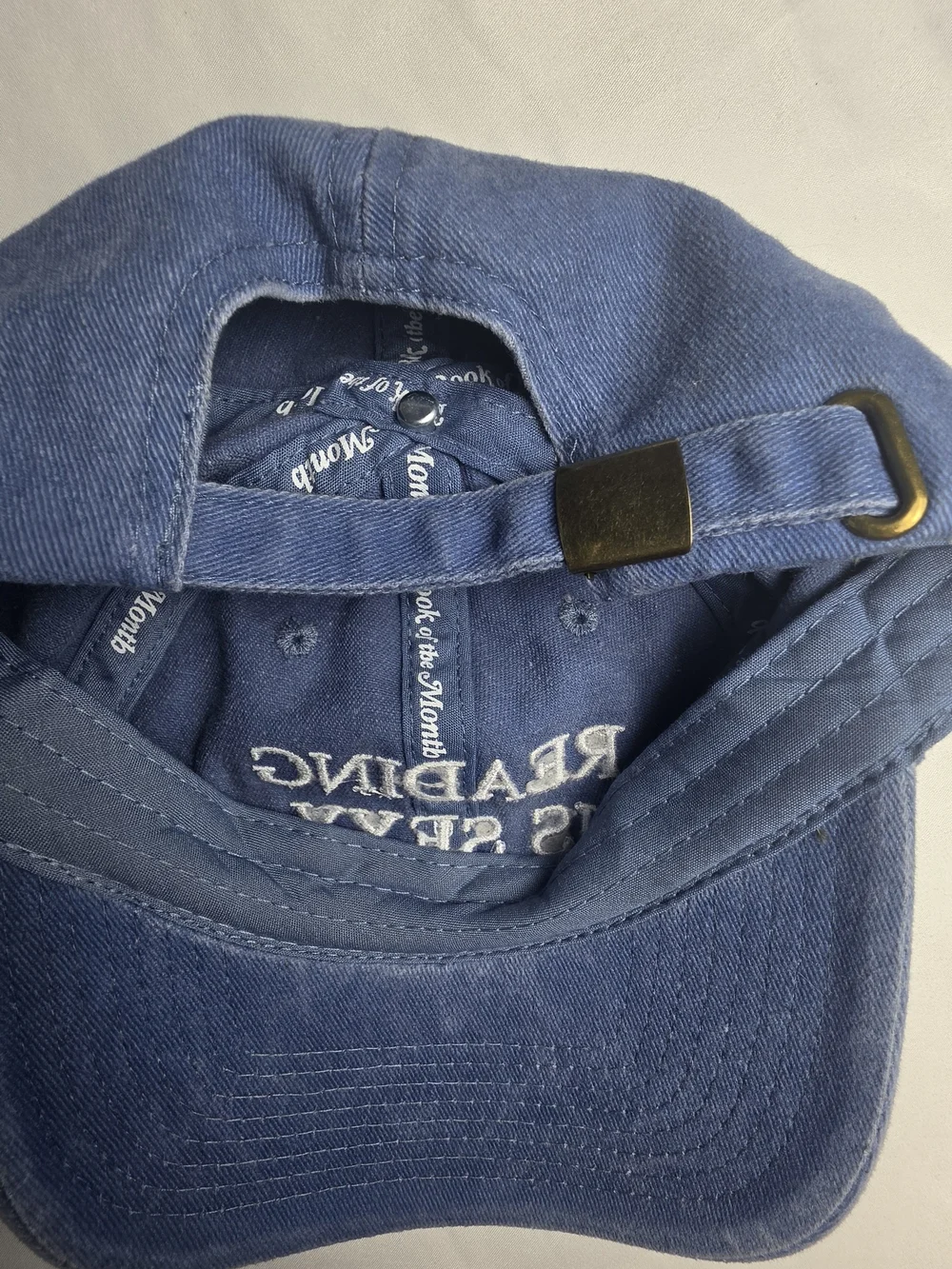 Book of the Month Reading Is Sexy Embroidered Washed Blue Dad Hat